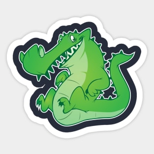 Crocodile Bounce Sticker